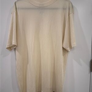 Stacy Adams Men’s XL Cream Knit Short Sleeve T-Shirt